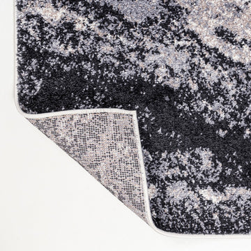 Kassia Contemporary Glam Abstract Marble Area Rug